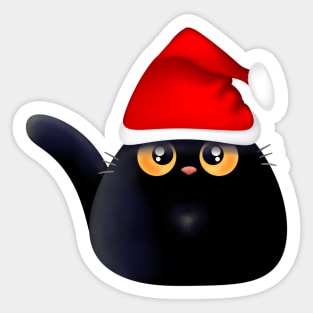 Santa Cat Sticker